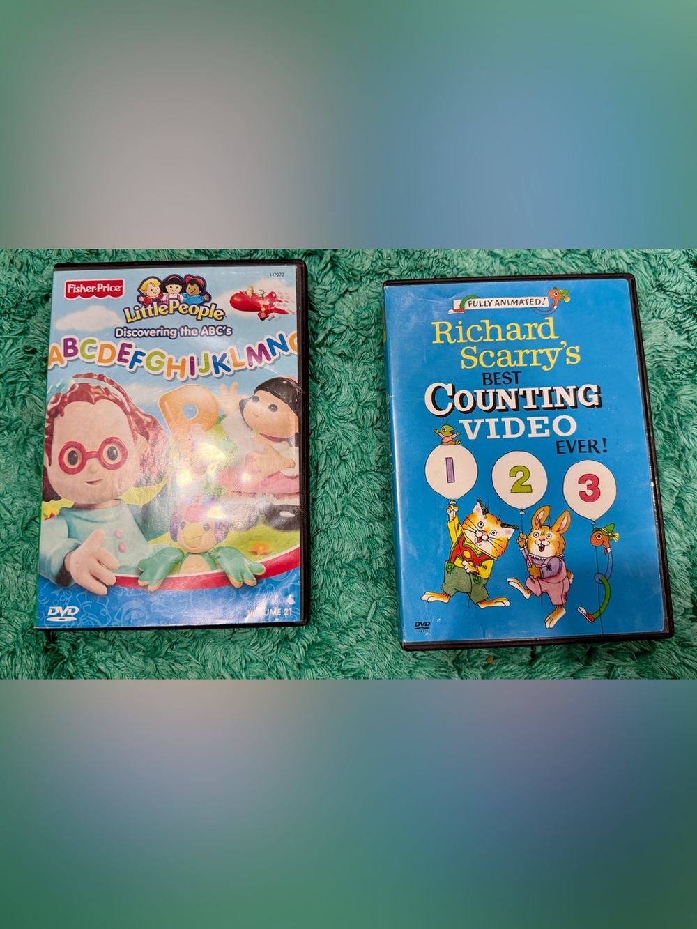 Children's Educational VHS DVD Set - Blue & Multicolor Covers